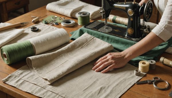 Confectionner des housses de coussin personnalisées en lin lavé