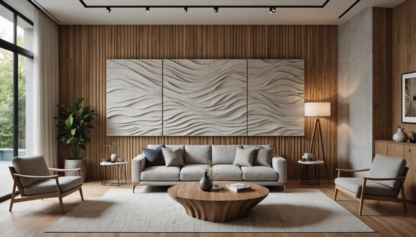 Décoration murale : pourquoi oser le relief et les matières brutes dans votre salon ?
